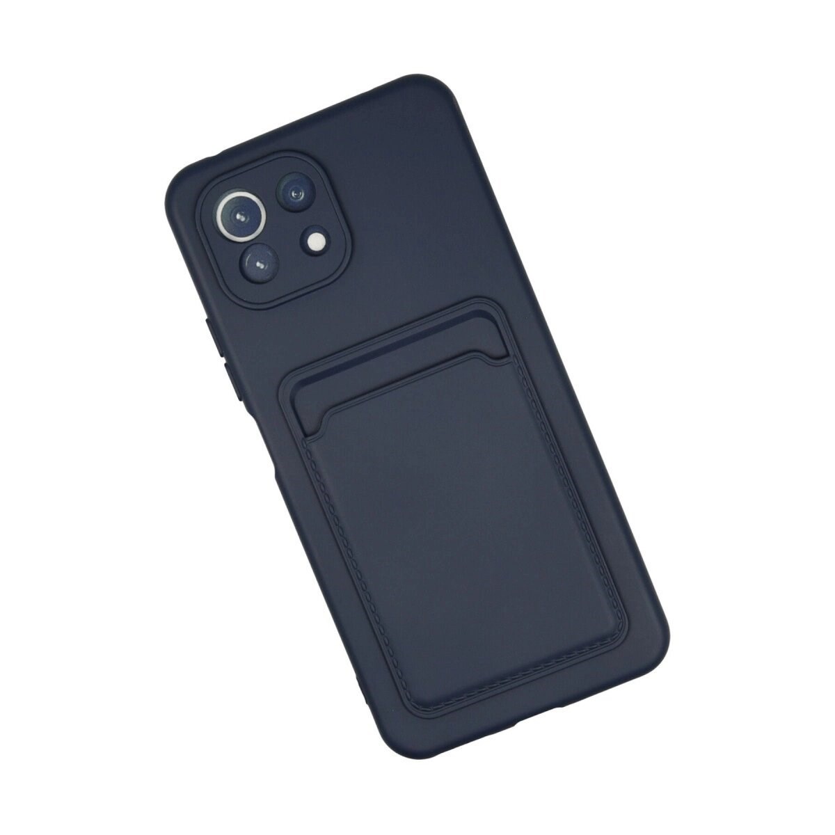 Xiaomi Mi 11 Kılıf Kelvin Kartvizitli Silikon - Lacivert