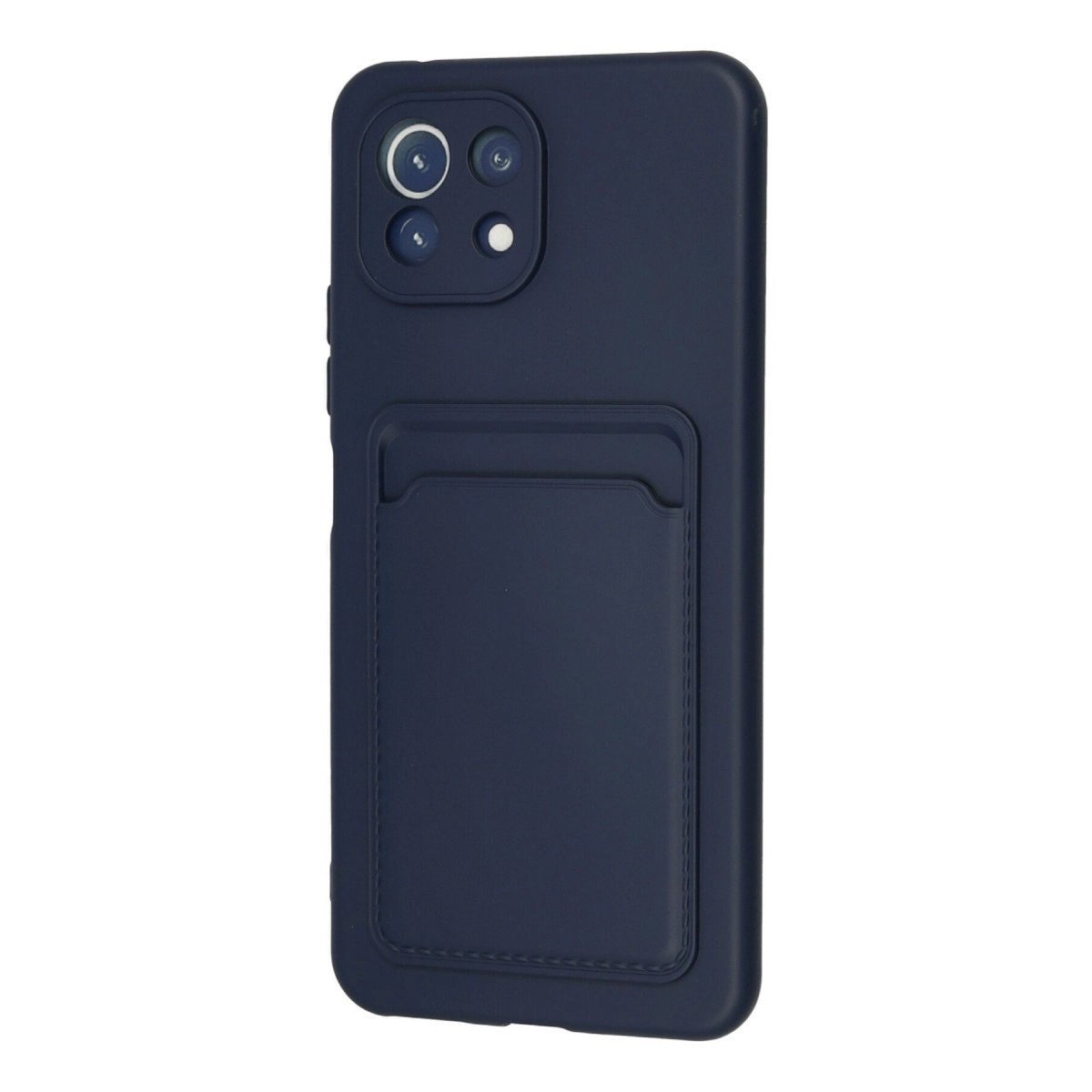 Xiaomi Mi 11 Kılıf Kelvin Kartvizitli Silikon - Lacivert