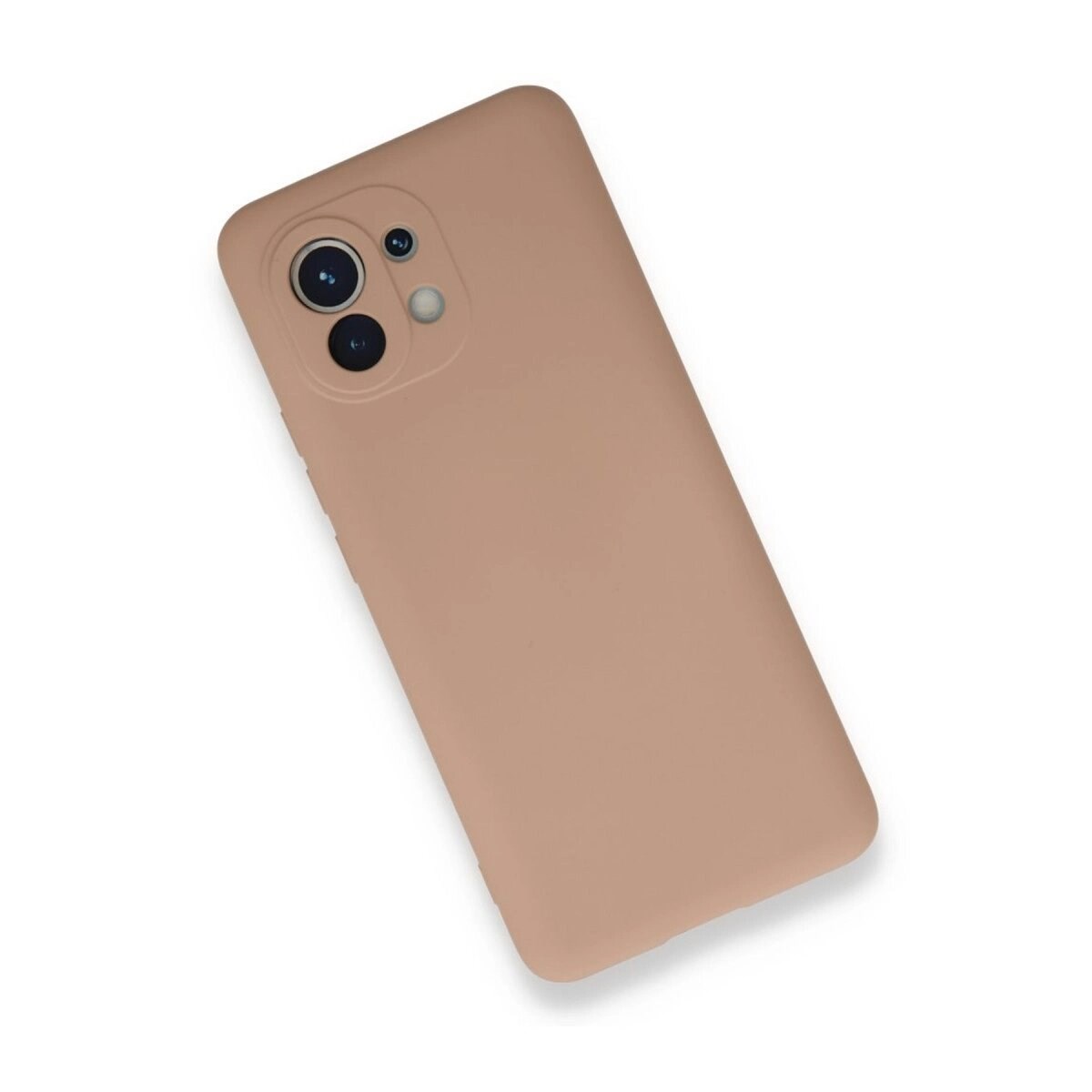 Xiaomi Mi 11 Kılıf Nano İçi Kadife Silikon - Pudra