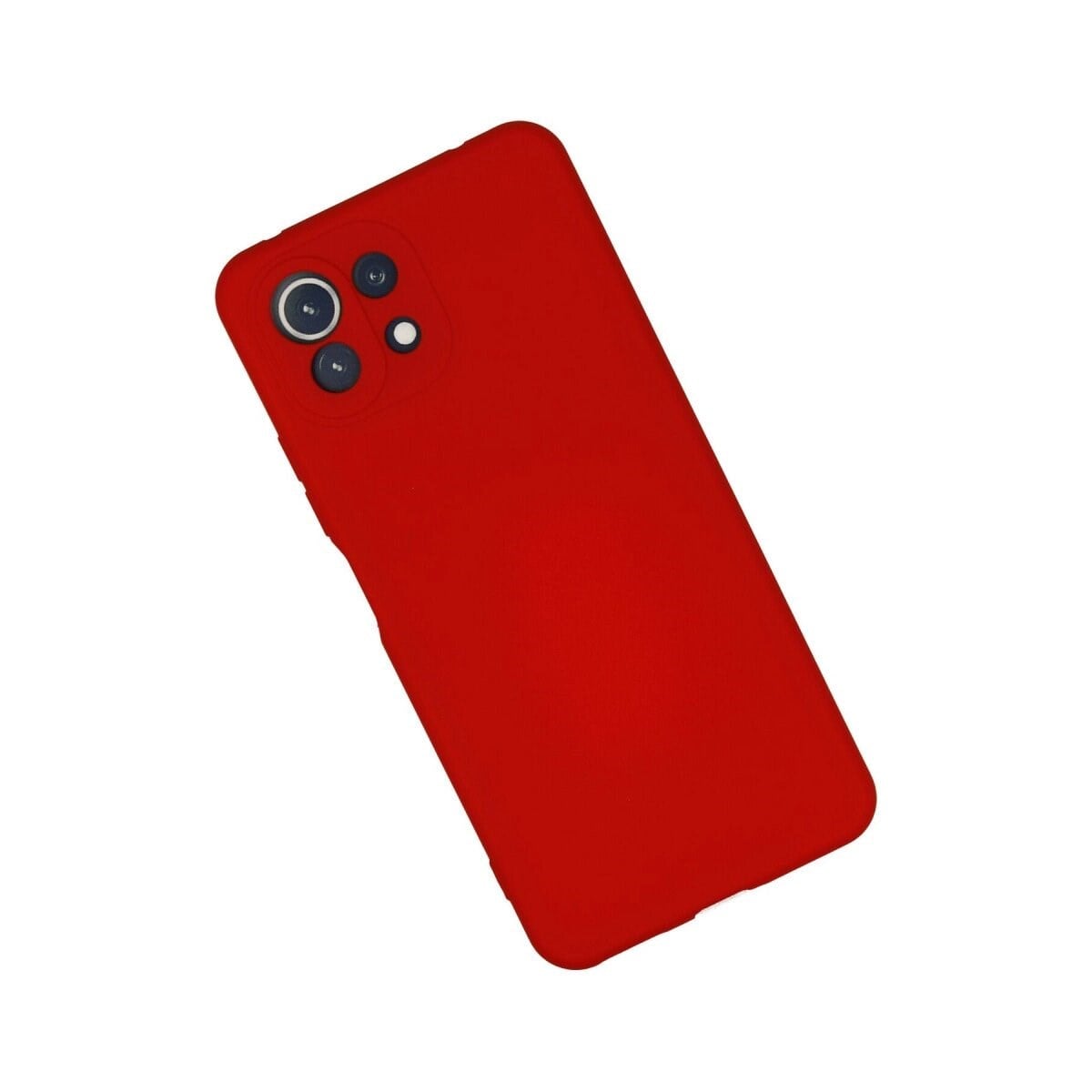 Xiaomi Mi 11 Lite Kılıf Nano İçi Kadife Silikon - Kırmızı