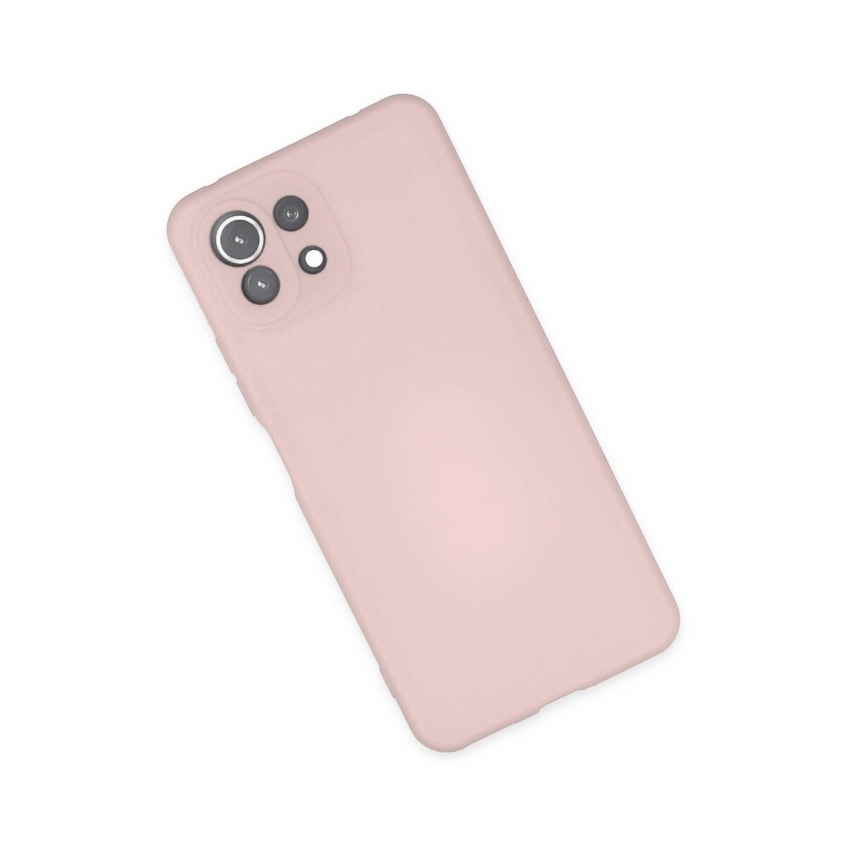 Xiaomi Mi 11 Lite Kılıf Nano İçi Kadife Silikon - Pudra