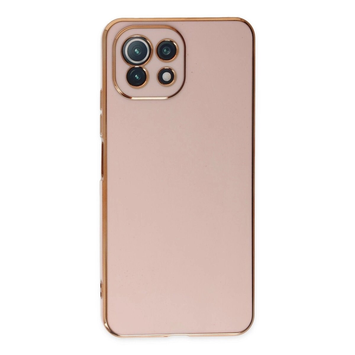 Xiaomi Mi 11 Lite Kılıf Volet Silikon - Pembe