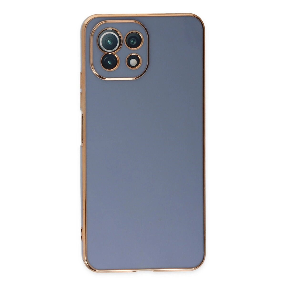 Xiaomi Mi 11 Lite Kılıf Volet Silikon - Mavi