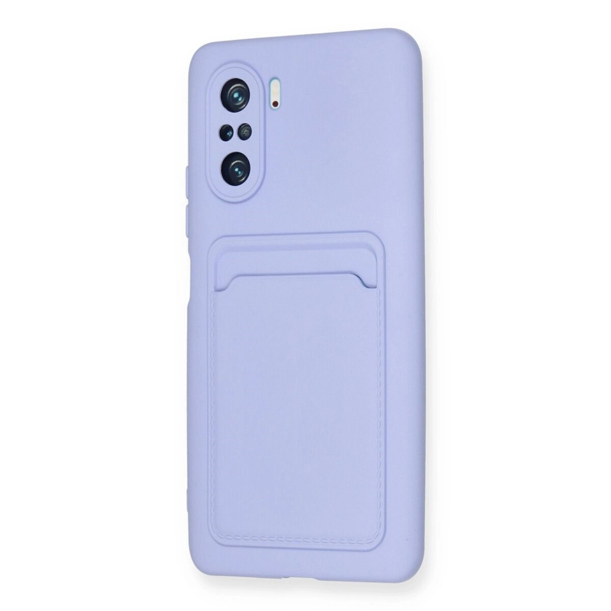 Xiaomi Mi 11i Kılıf Kelvin Kartvizitli Silikon - Lila