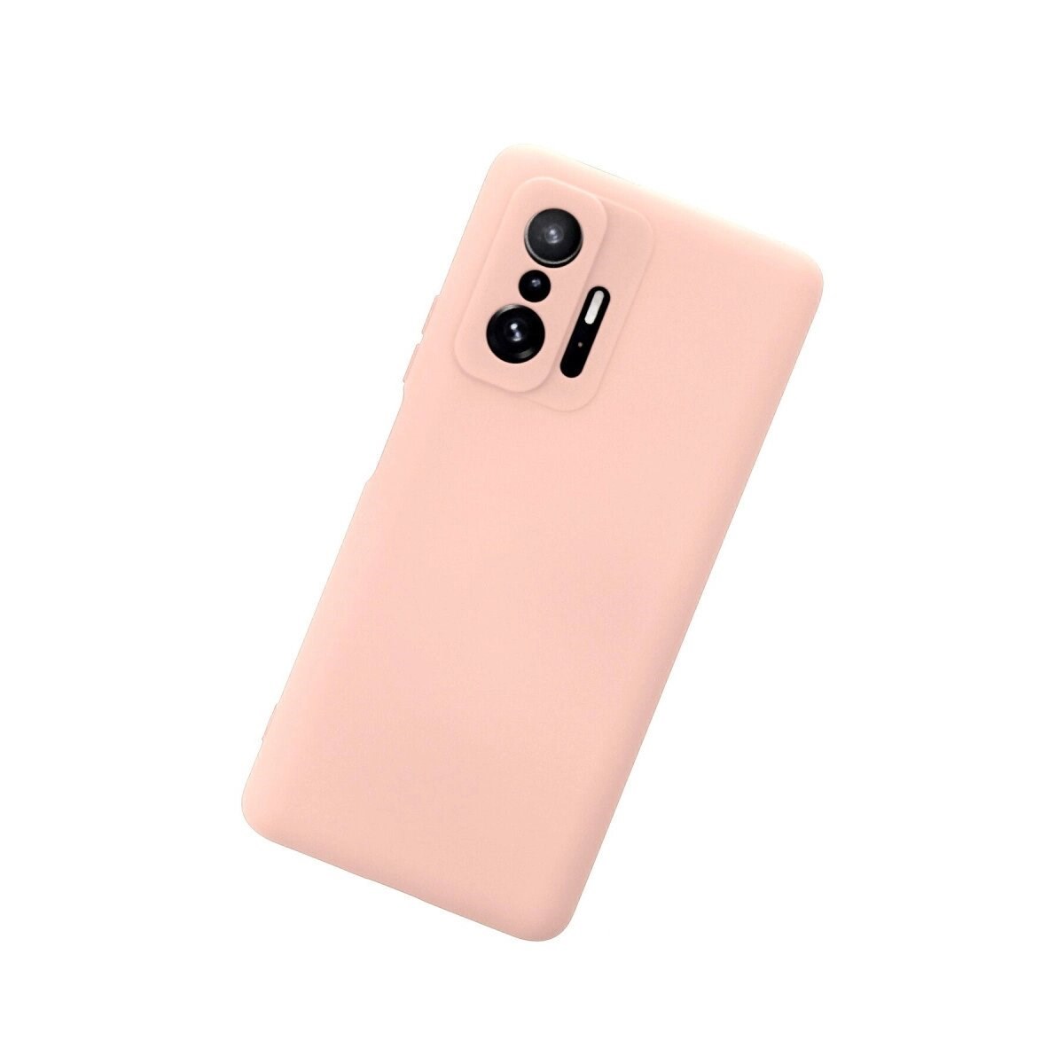 Xiaomi Mi 11t Pro Kılıf Nano İçi Kadife Silikon - Pudra