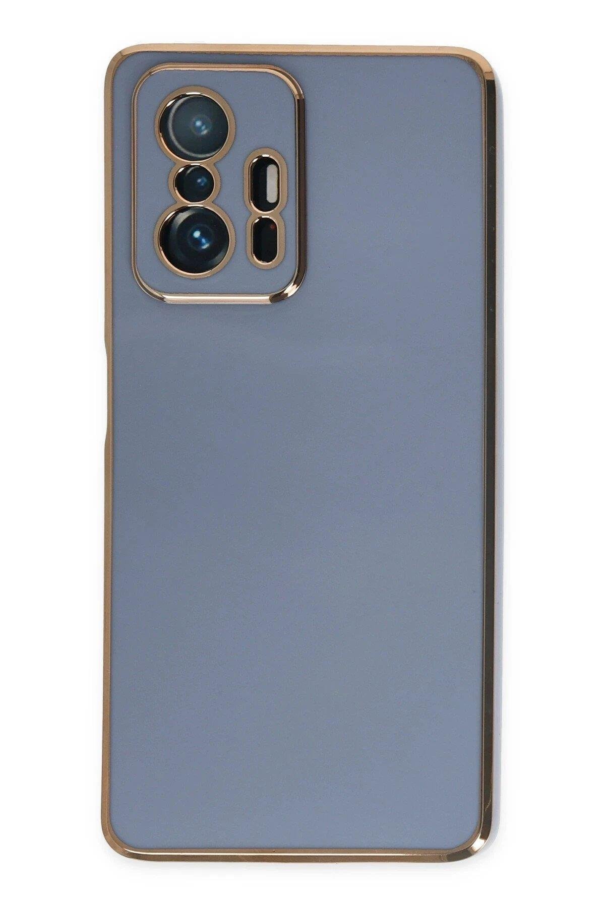 Xiaomi Mi 11T Pro Kılıf Volet Silikon - Mavi