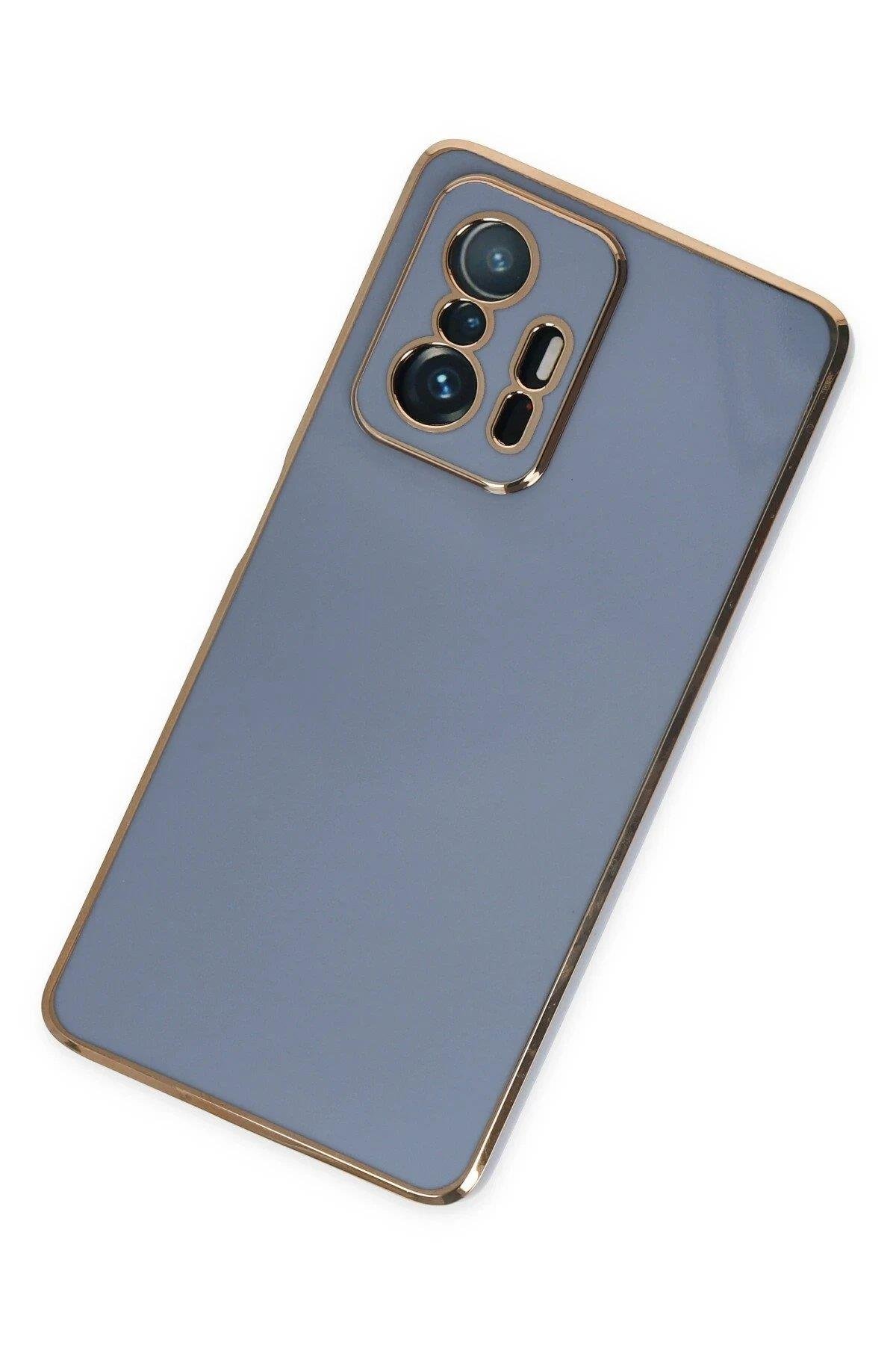 Xiaomi Mi 11T Pro Kılıf Volet Silikon - Mavi