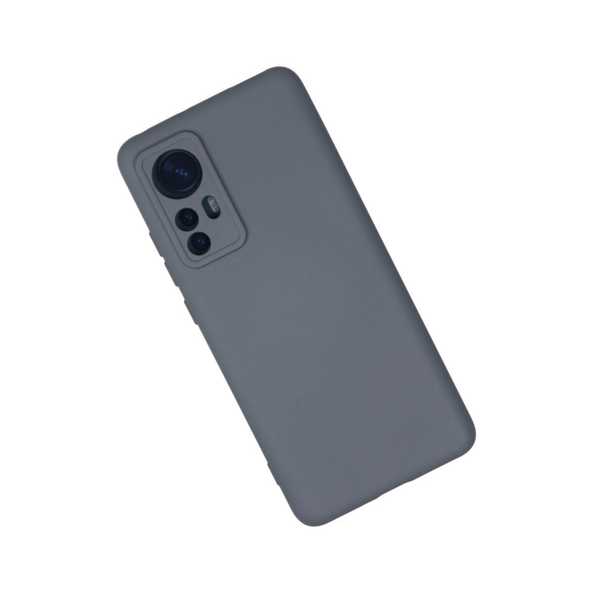 Xiaomi Mi 12 Kılıf Nano İçi Kadife Silikon - Gri