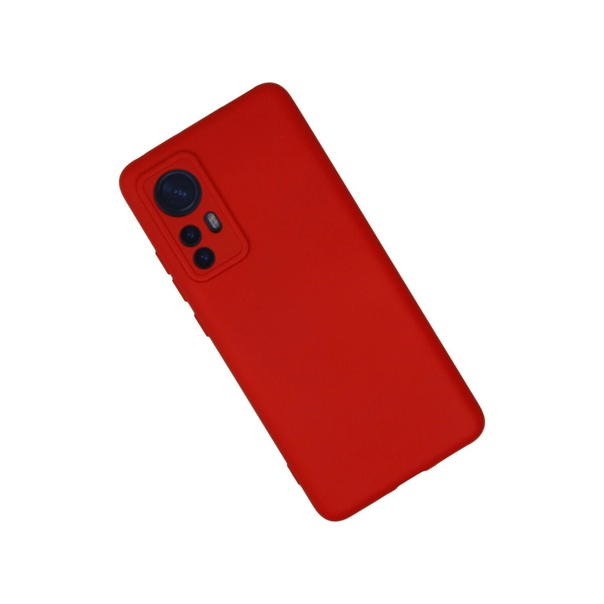 Xiaomi Mi 12 Kılıf Nano İçi Kadife Silikon - Kırmızı