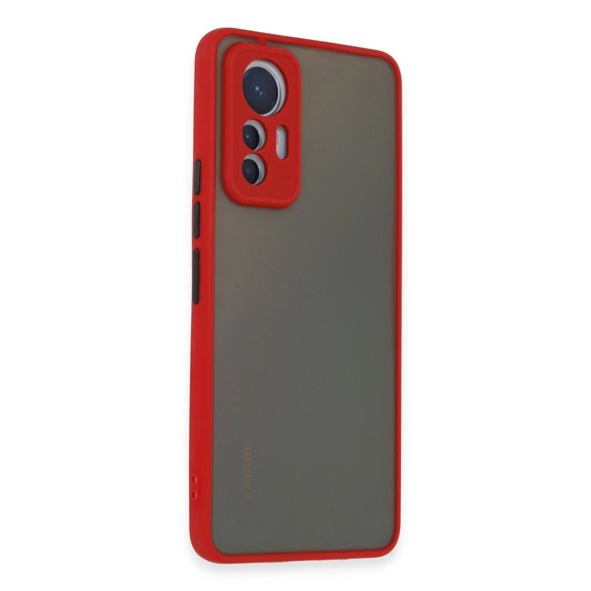 Xiaomi Mi 12 Lite Kılıf Montreal Silikon Kapak - Kırmızı