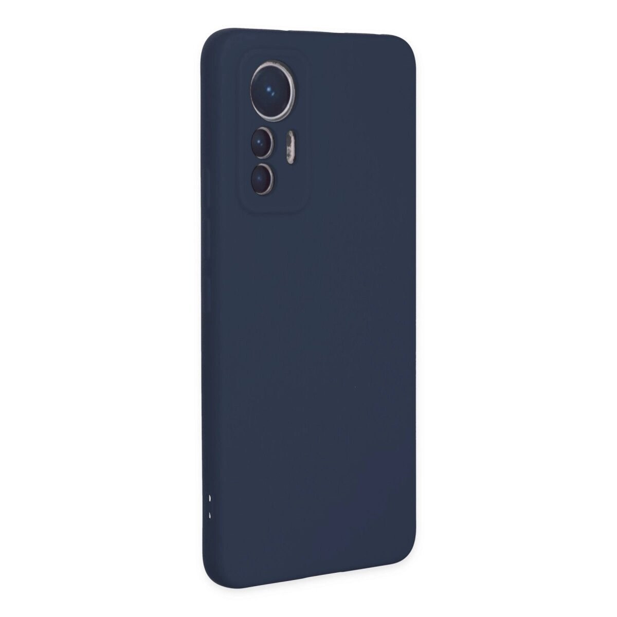 Xiaomi Mi 12 Lite Kılıf Nano İçi Kadife Silikon - Lacivert