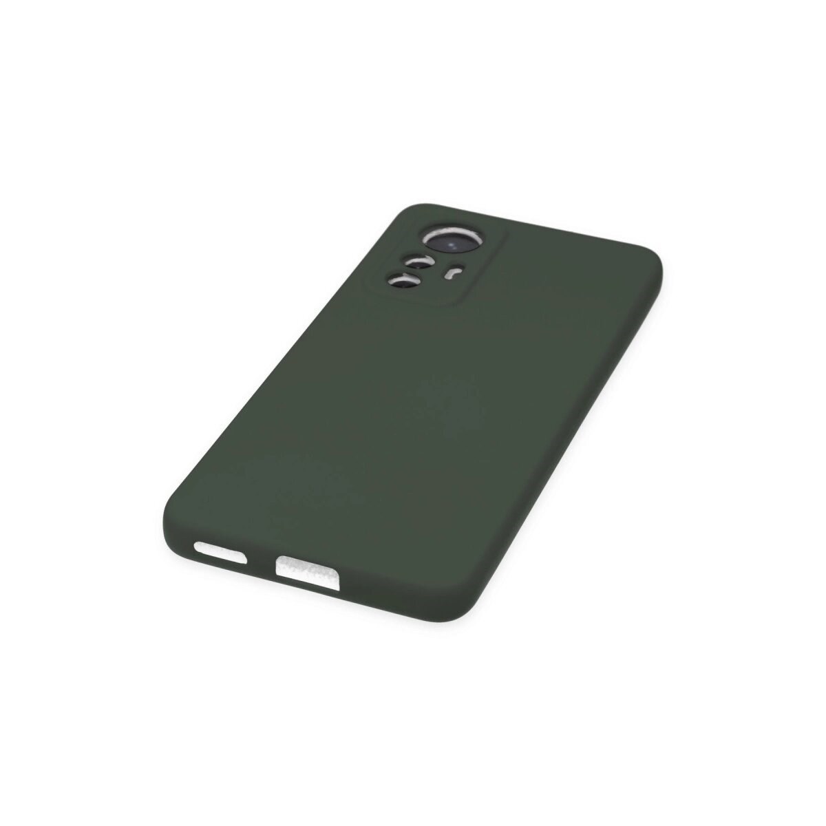Xiaomi Mi 12 Lite Kılıf Nano İçi Kadife Silikon - Koyu Yeşil