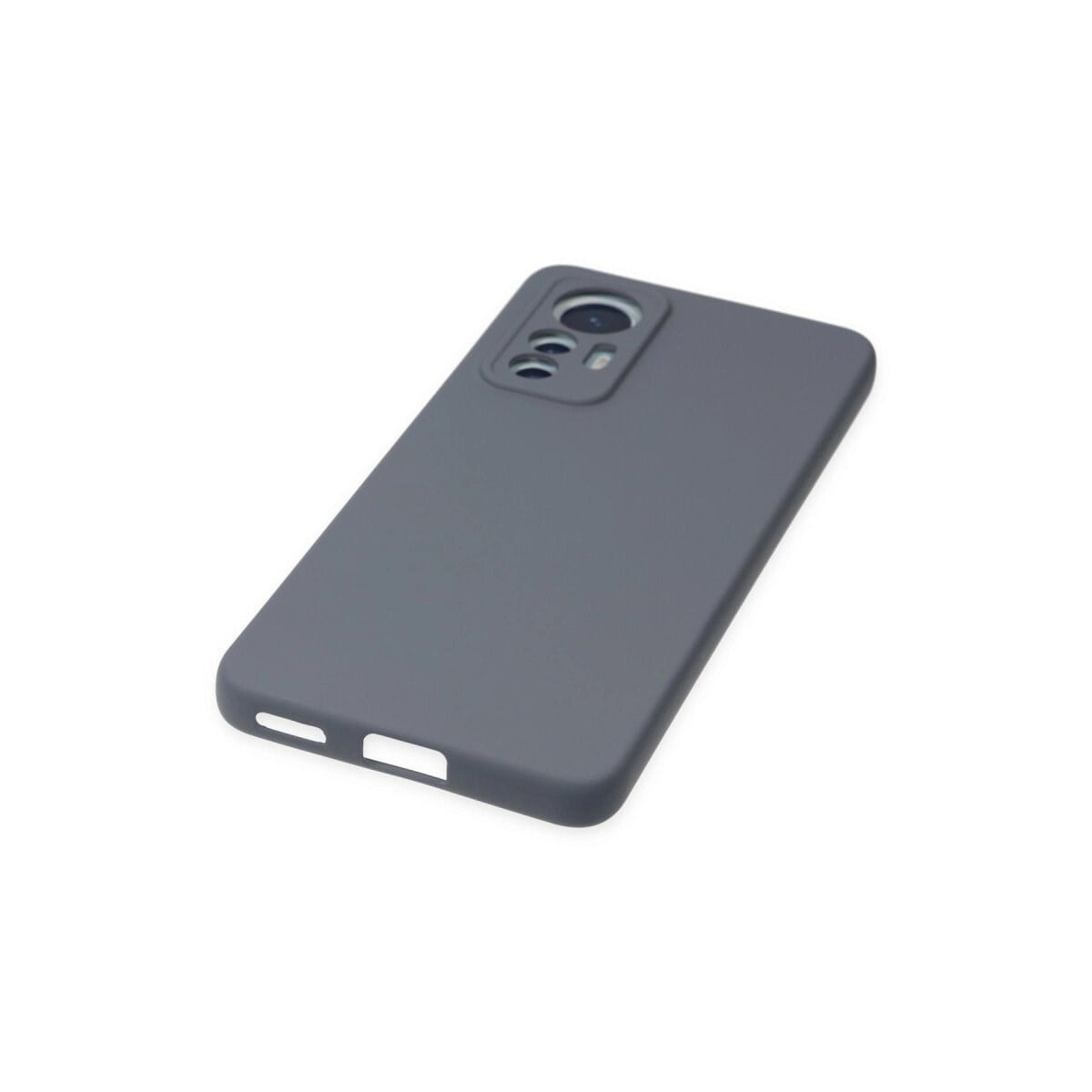 Xiaomi Mi 12 Lite Kılıf Nano İçi Kadife Silikon - Gri