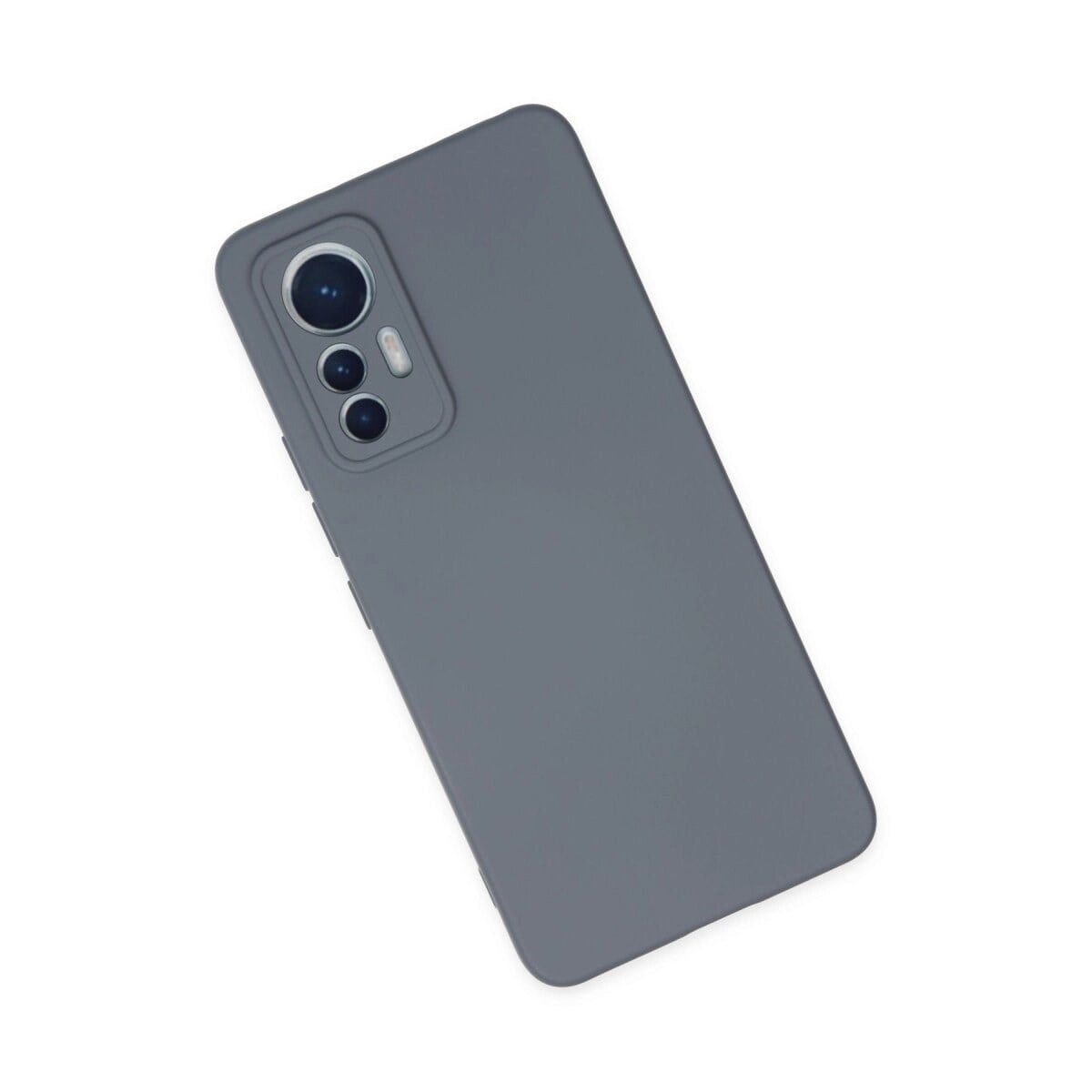 Xiaomi Mi 12 Lite Kılıf Nano İçi Kadife Silikon - Gri