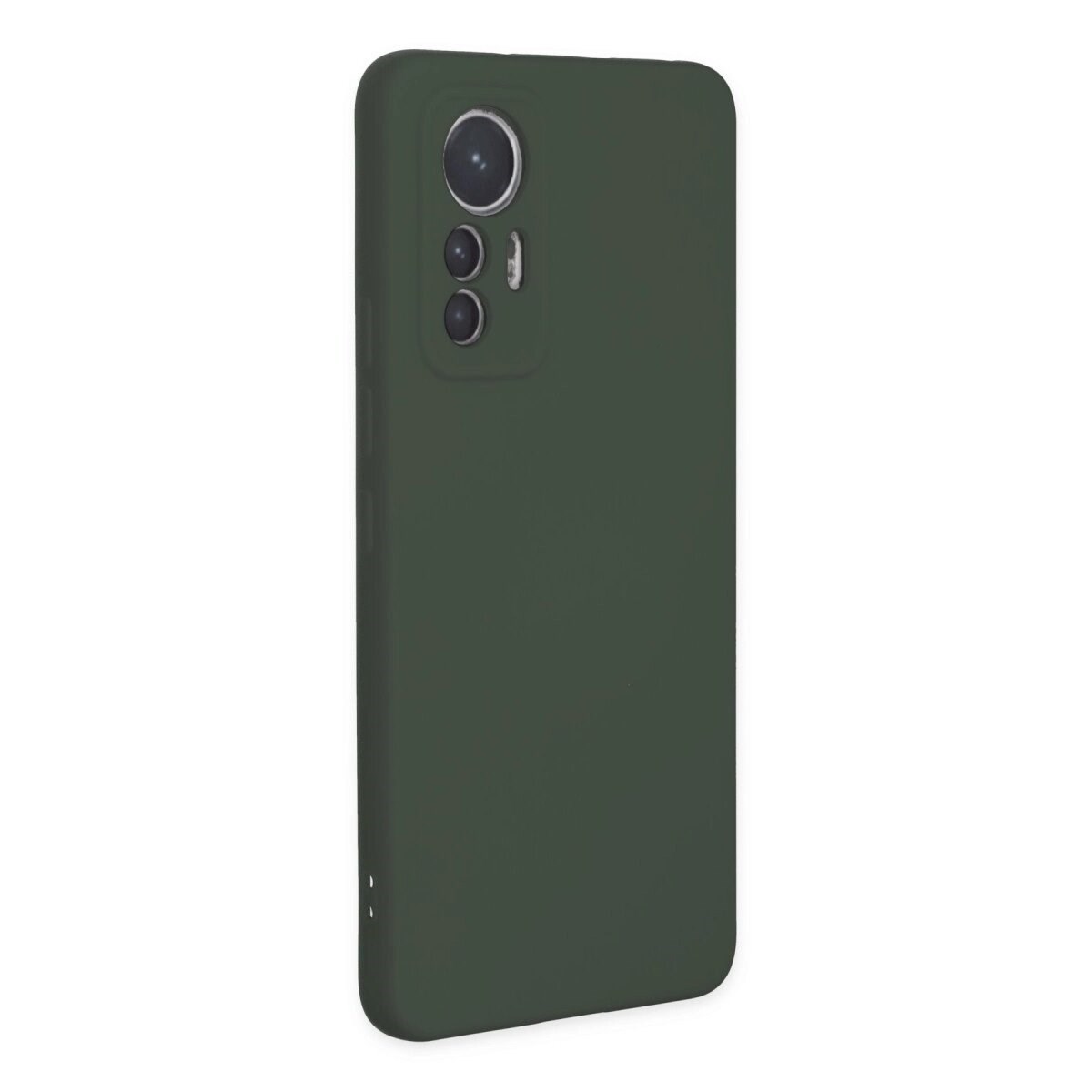 Xiaomi Mi 12 Lite Kılıf Nano İçi Kadife Silikon - Koyu Yeşil