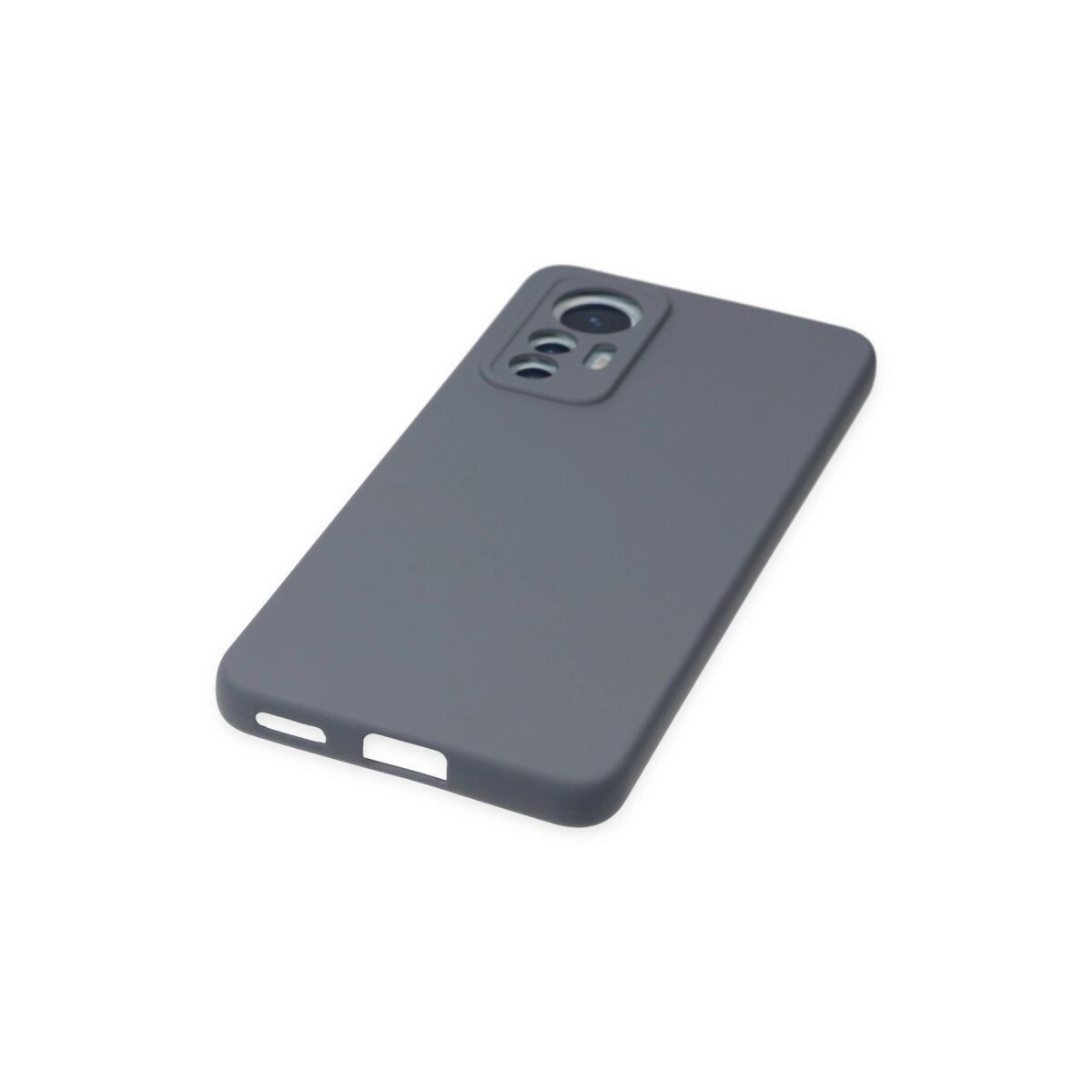 Xiaomi Mi 12 Lite Kılıf Nano İçi Kadife Silikon - Gri