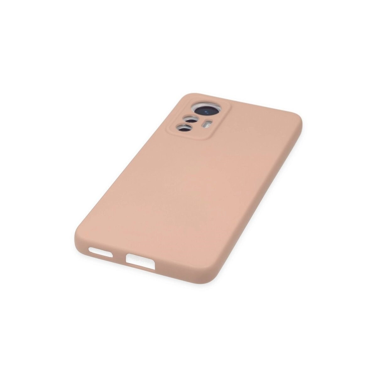 Xiaomi Mi 12 Lite Kılıf Nano İçi Kadife Silikon - Pudra
