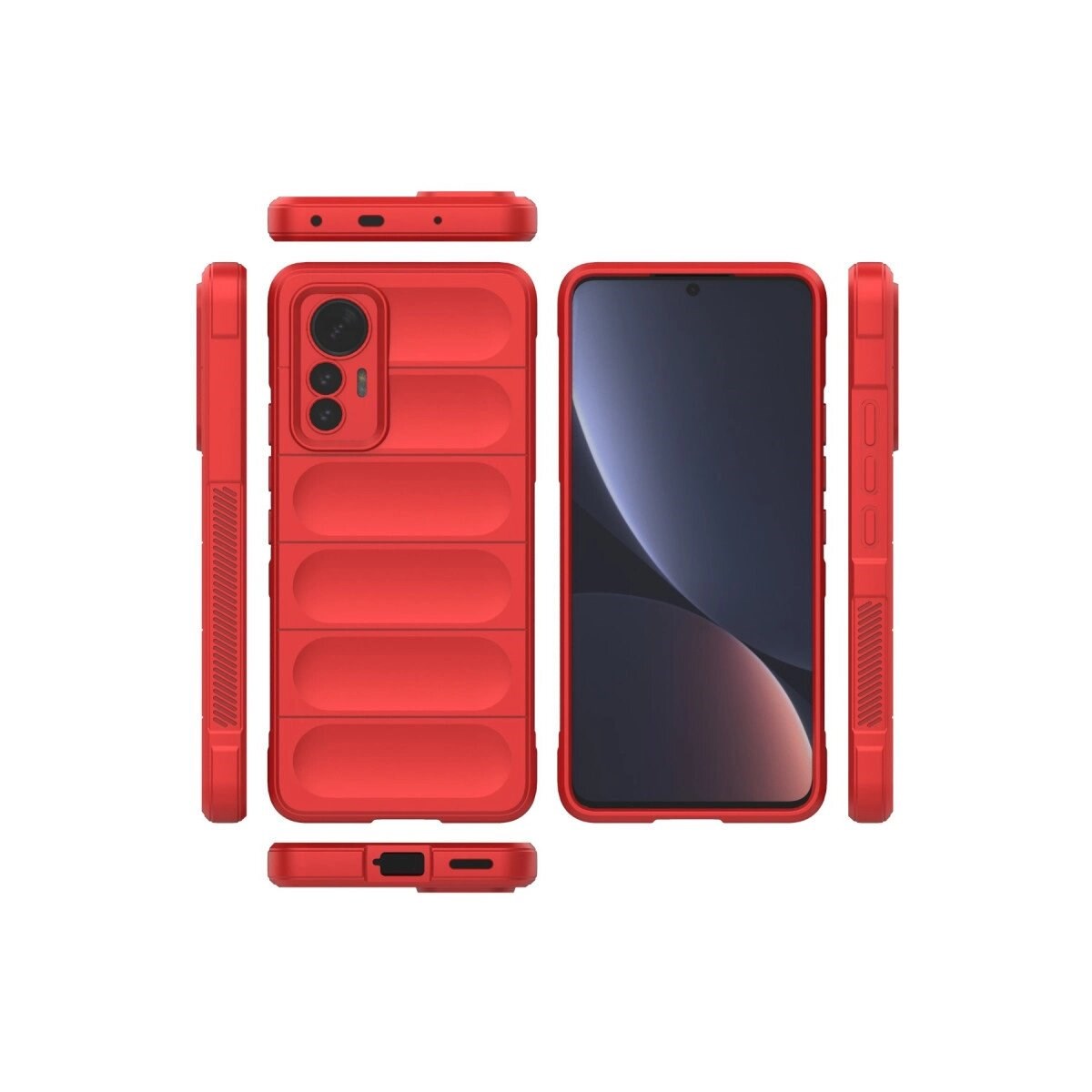 Xiaomi Mi 12 Lite Kılıf Optimum Silikon - Kırmızı