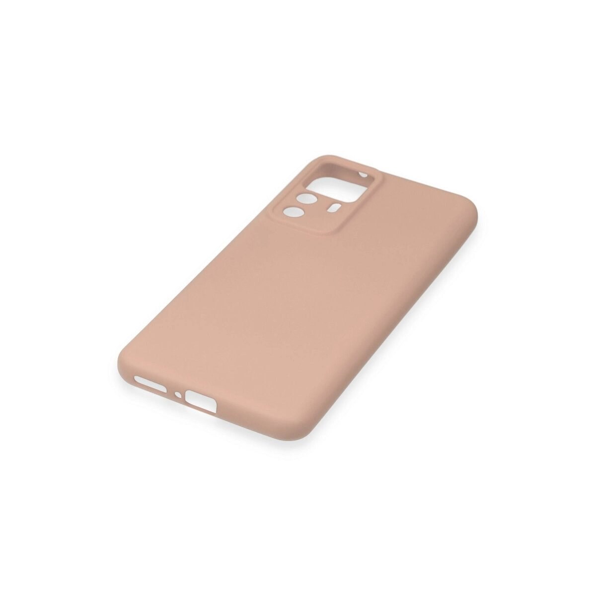 Xiaomi Mi 12t Pro Kılıf Nano İçi Kadife Silikon - Pudra