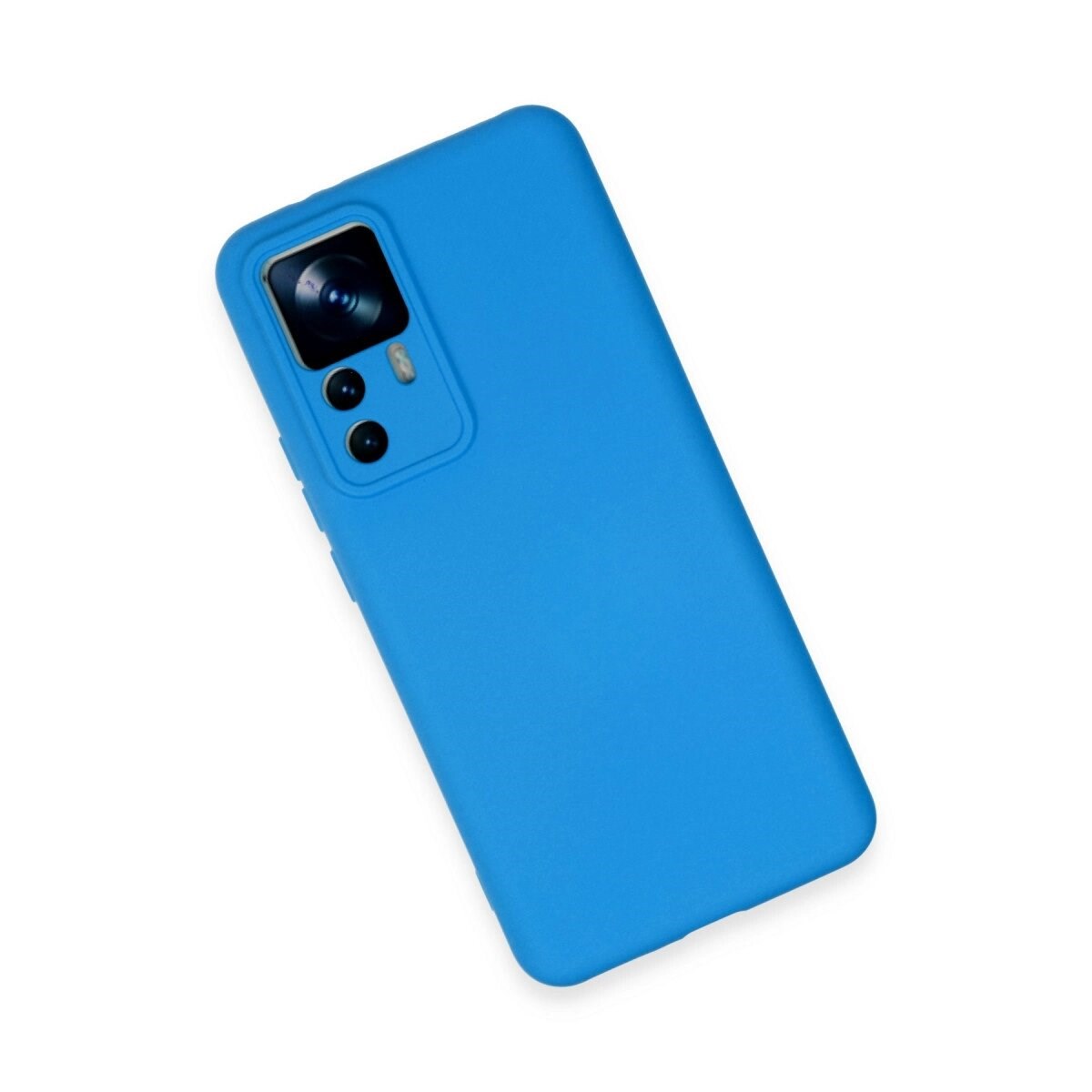 Xiaomi Mi 12t Pro Kılıf Nano İçi Kadife Silikon - Mavi