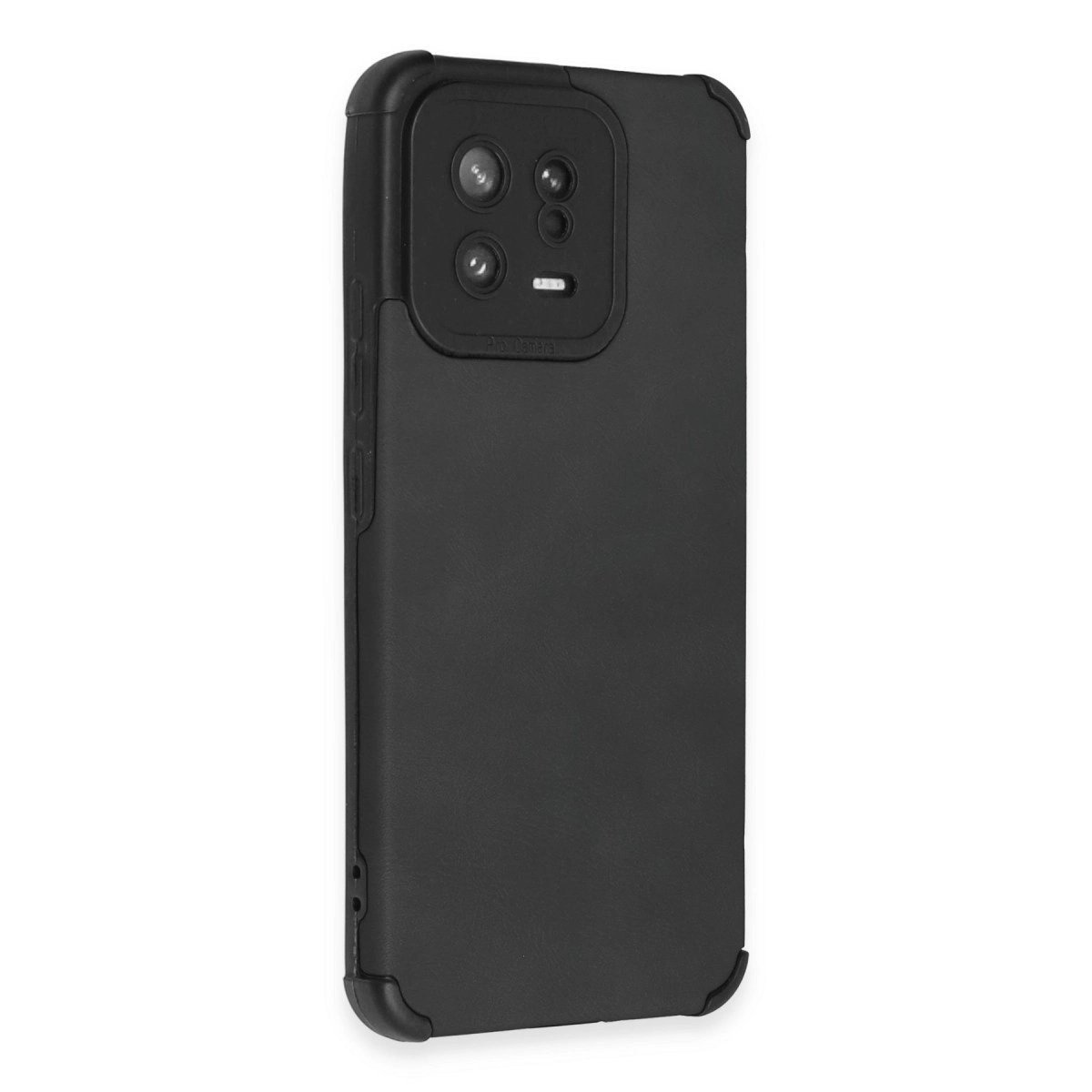 Xiaomi Mi 13 Kılıf Loop Deri Silikon - Siyah