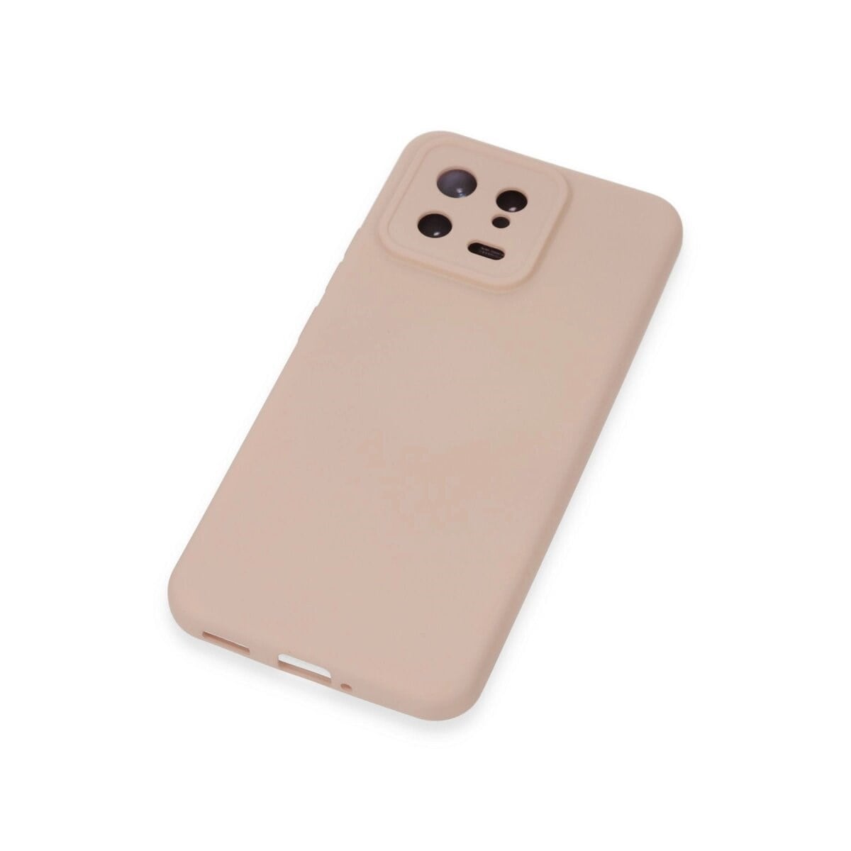 Xiaomi Mi 13 Kılıf Nano İçi Kadife Silikon - Pudra