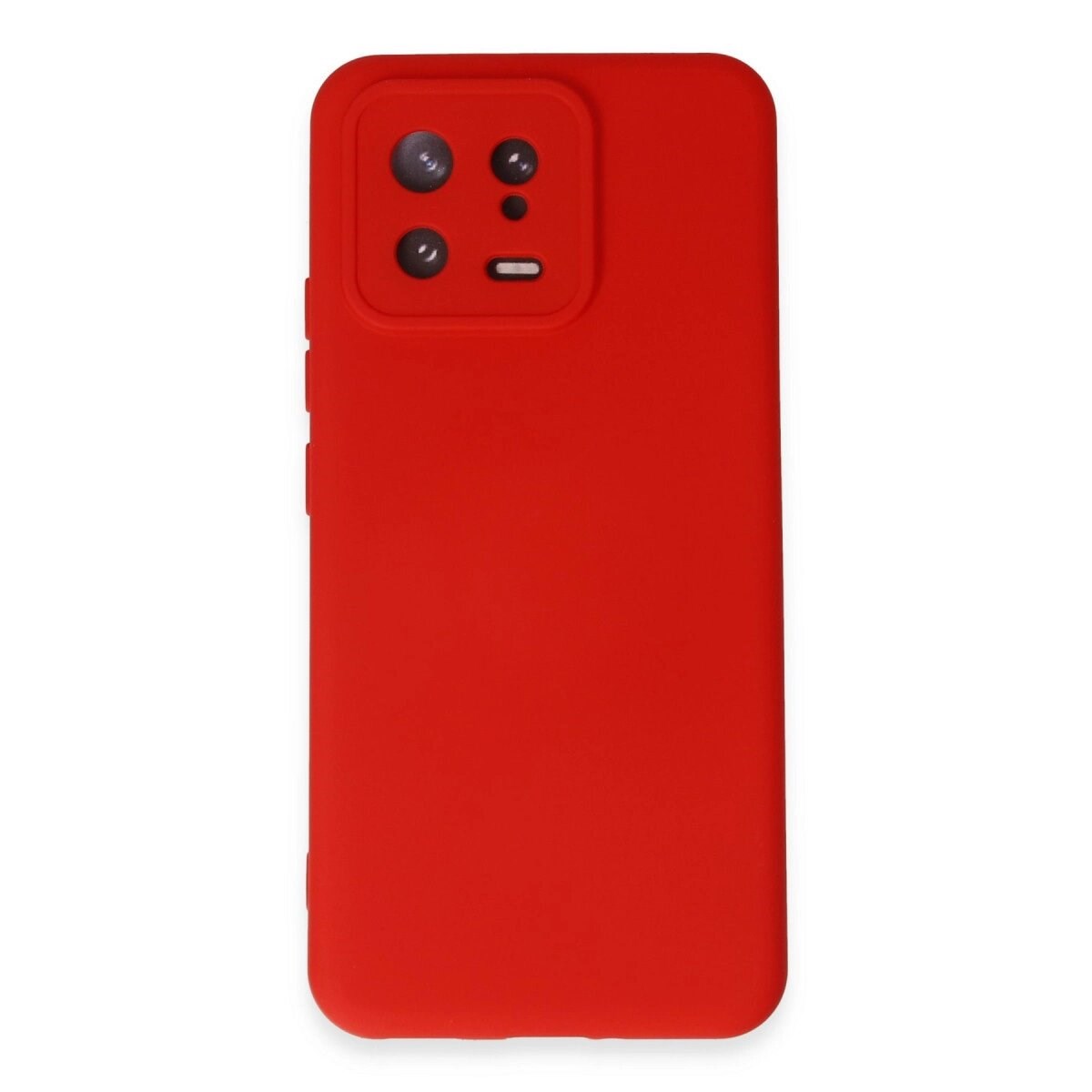 Xiaomi Mi 13 Kılıf Nano İçi Kadife Silikon - Kırmızı