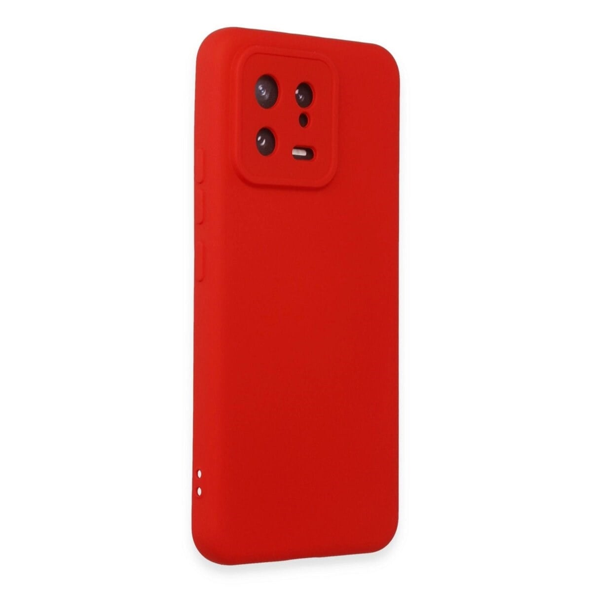 Xiaomi Mi 13 Kılıf Nano İçi Kadife Silikon - Kırmızı