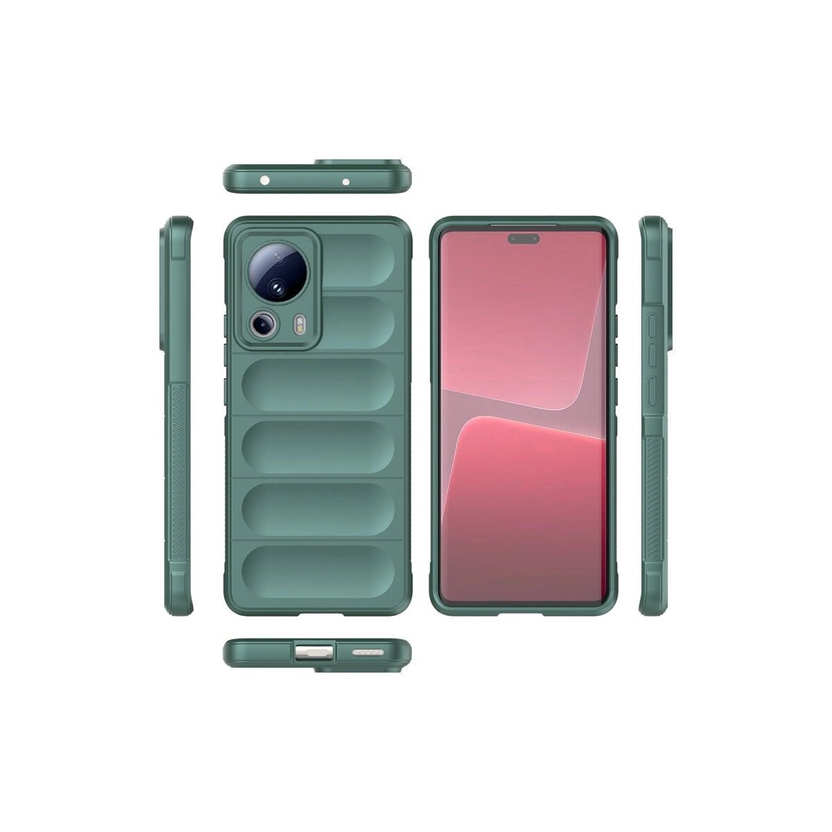 Xiaomi Mi 13 Lite Kılıf Optimum Silikon - Koyu Yeşil