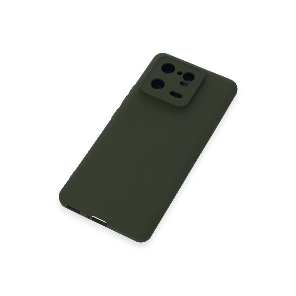 Xiaomi Mi 13 Pro Kılıf Nano İçi Kadife Silikon - Koyu Yeşil