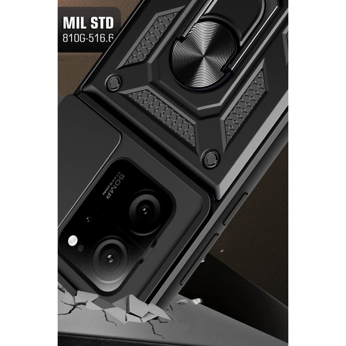 Xiaomi Mi 13t Pro Kılıf Pars Lens Yüzüklü Silikon - Yeşil