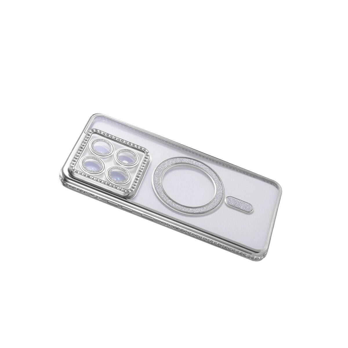 Xiaomi Mi 14t Pro Joke Simli Magneticsafe Kılıf - Gümüş