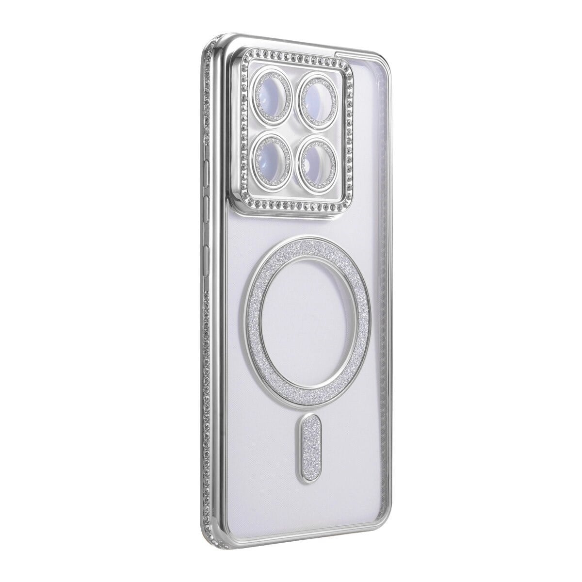 Xiaomi Mi 14t Pro Joke Simli Magneticsafe Kılıf - Gümüş