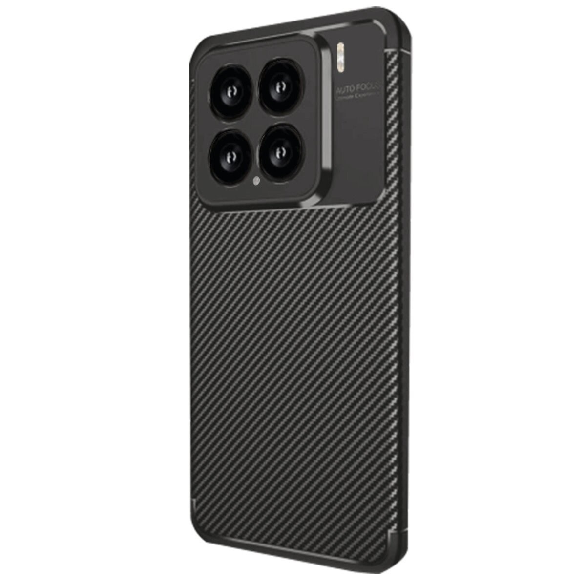 Xiaomi Mi 15 Kılıf Auto Focus Karbon Kapak - Siyah