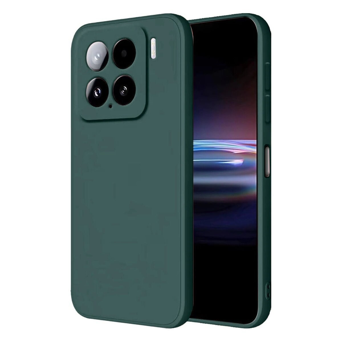 Xiaomi Mi 15 Pro Kılıf Nano İçi Kadife Silikon - Koyu Yeşil
