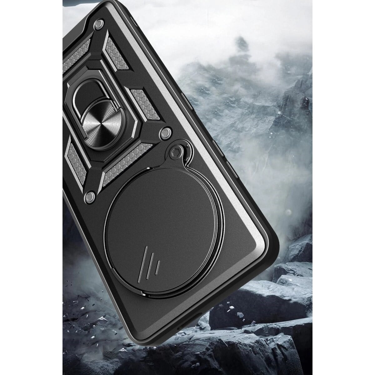 Xiaomi Mi 15 Ultra Kılıf Pars Lens Yüzüklü Silikon - Yeşil