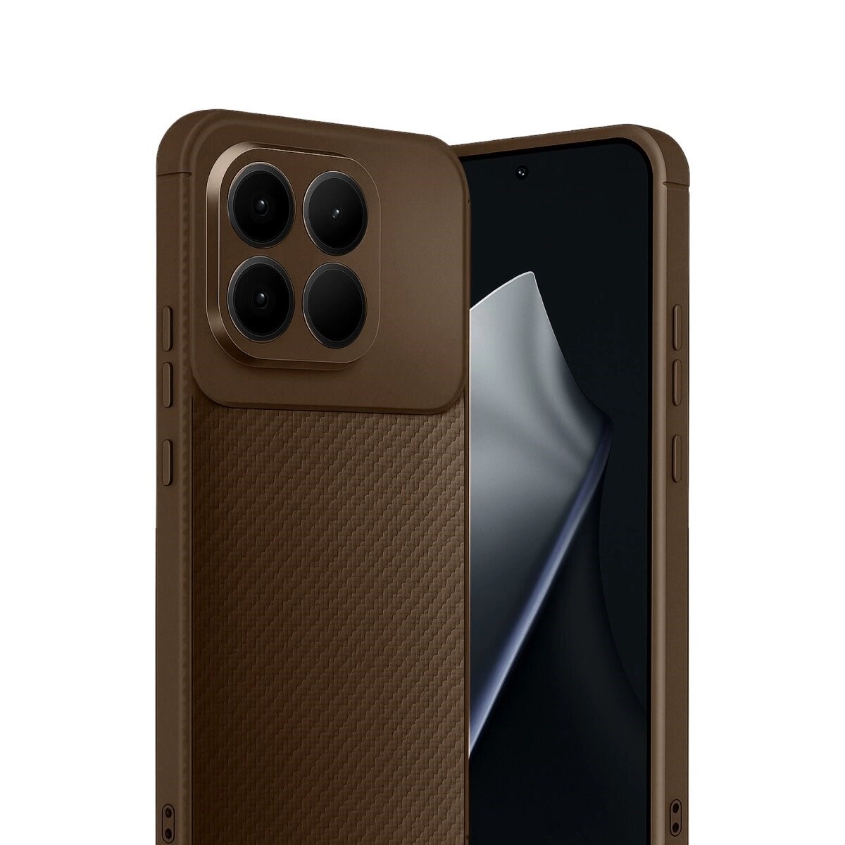 Xiaomi Mi 15t Auto Focus Karbon Kapak - Kahverengi