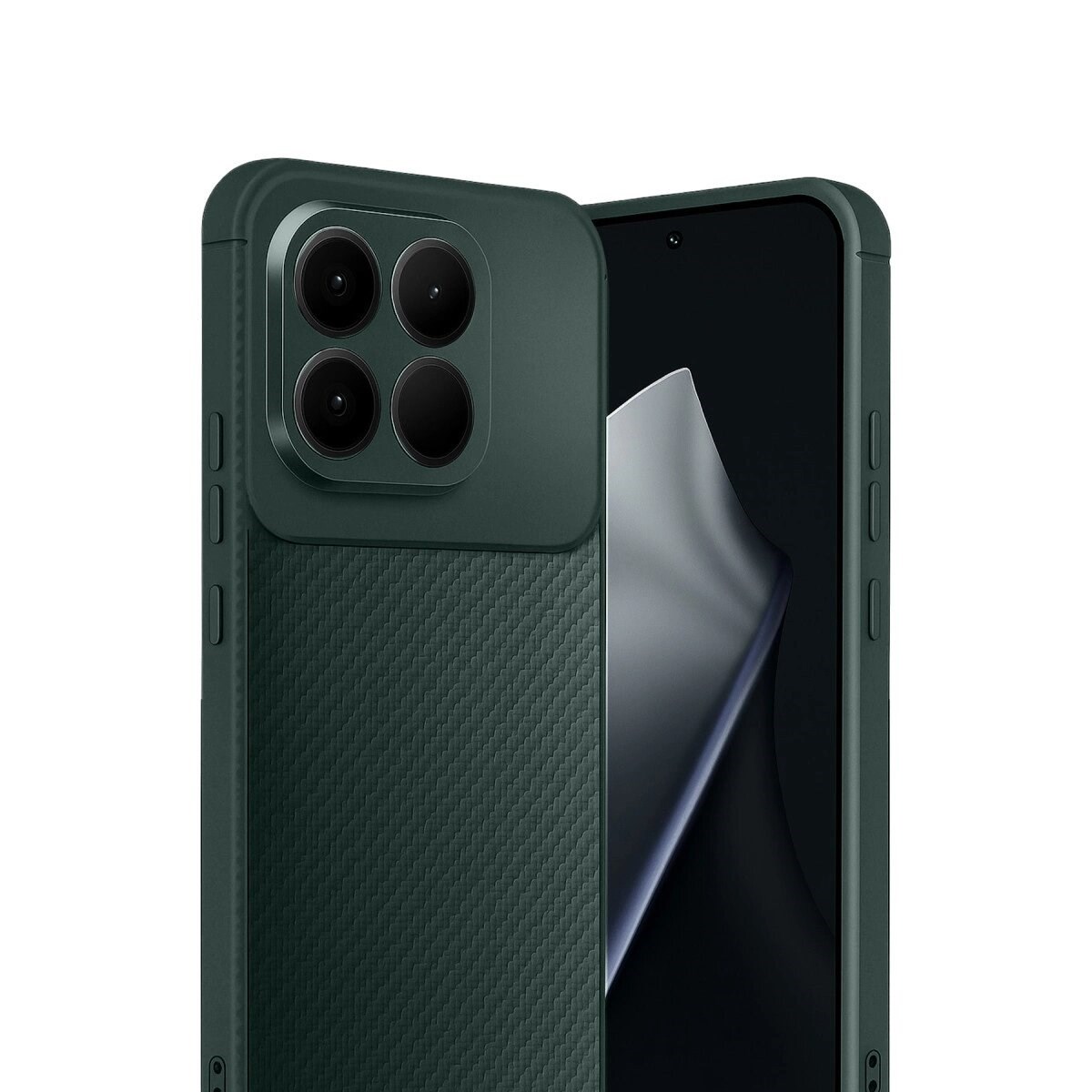Xiaomi Mi 15t Auto Focus Karbon Kapak - Koyu Yeşil