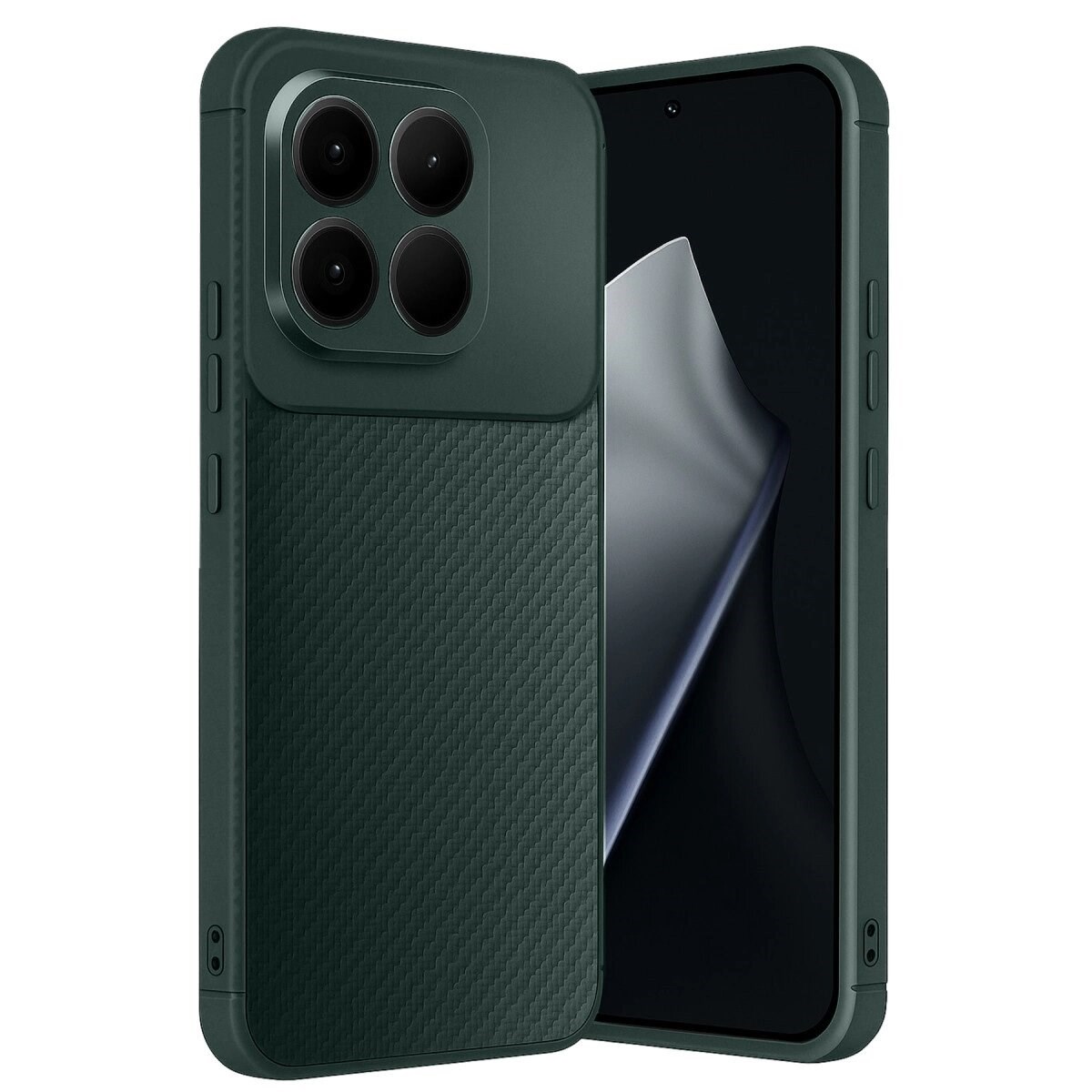 Xiaomi Mi 15t Auto Focus Karbon Kapak - Koyu Yeşil