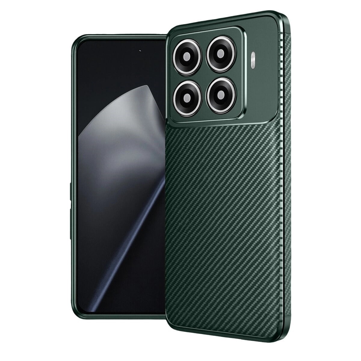 Xiaomi Mi 15t Pro Auto Focus Karbon Kapak - Koyu Yeşil