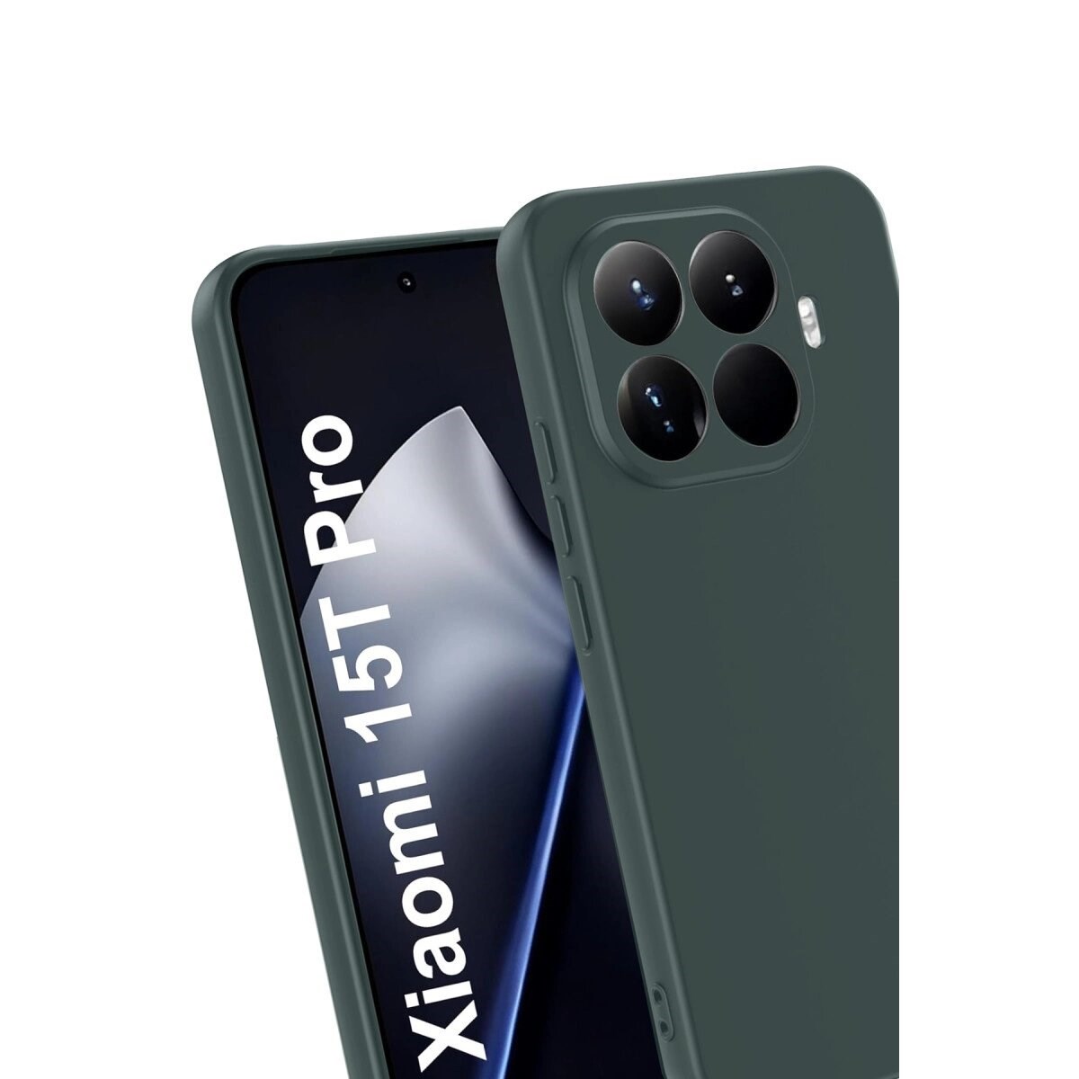 Xiaomi Mi 15t Pro First Silikon - Koyu Yeşil