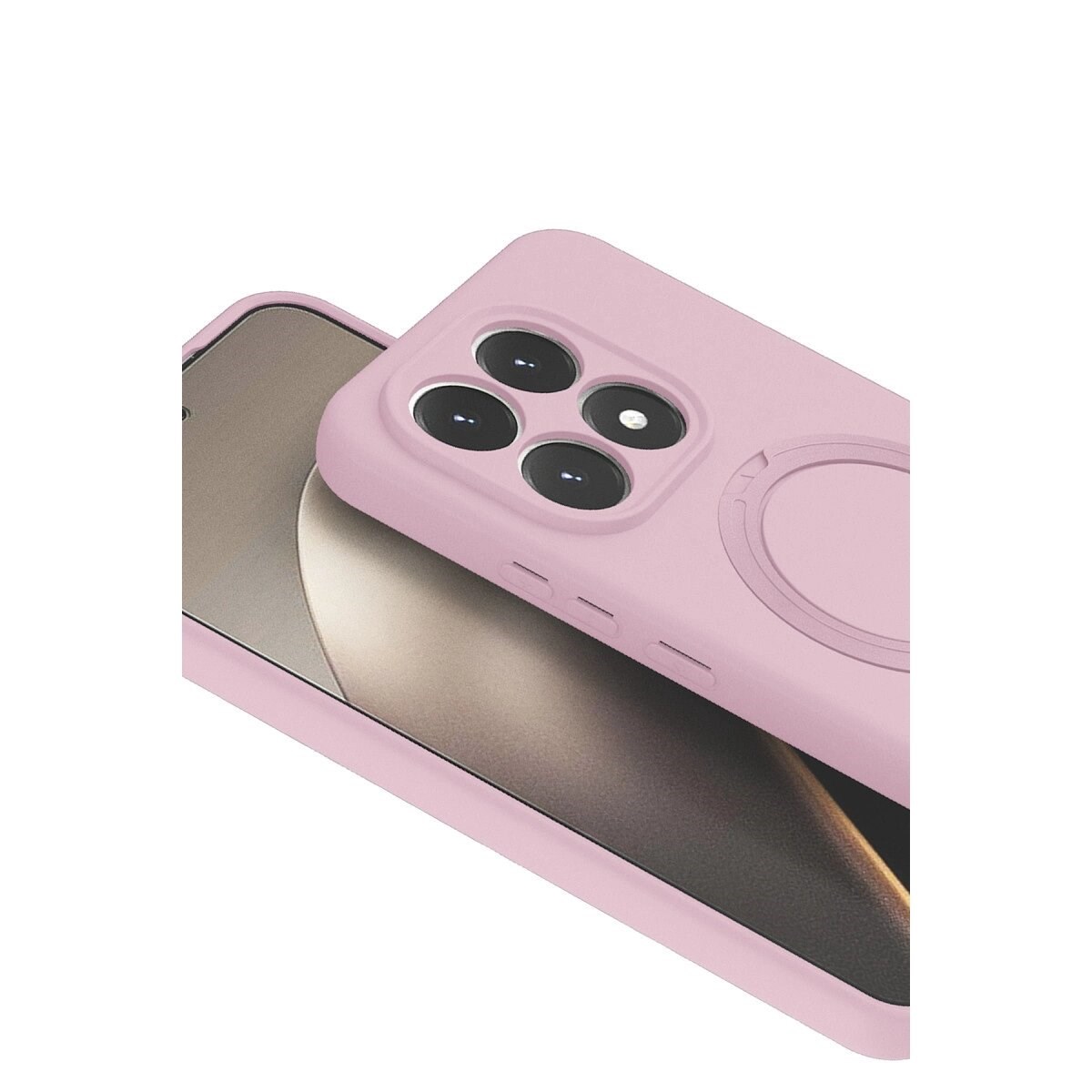 Xiaomi Mi 15t Regal Magsafe Standlı Kapak - Açık Pembe