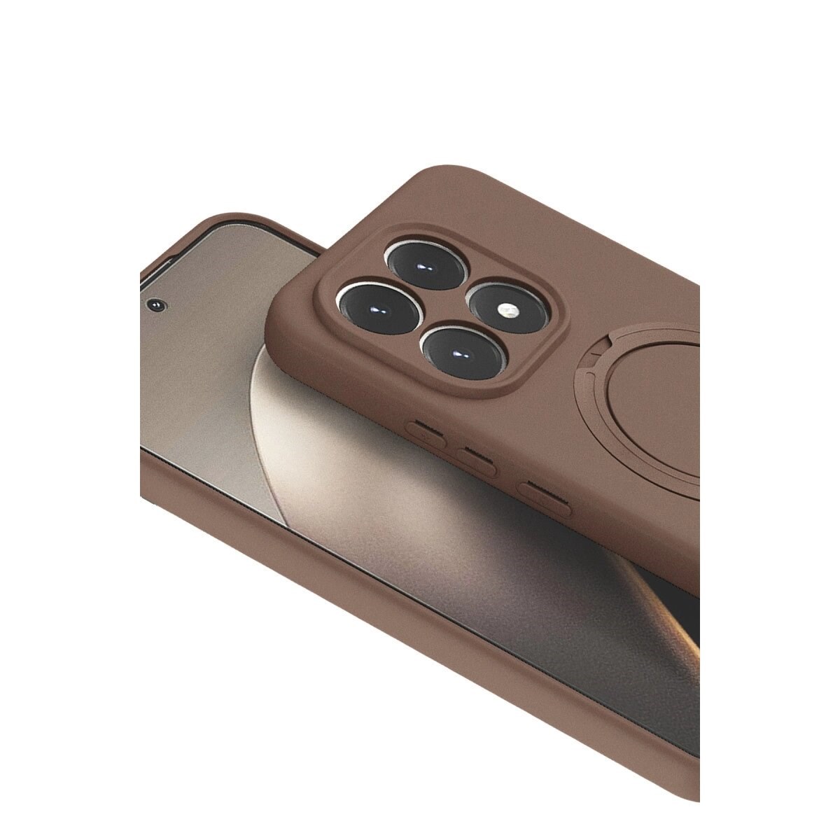 Xiaomi Mi 15t Regal Magsafe Standlı Kapak - Çöl Titanyum