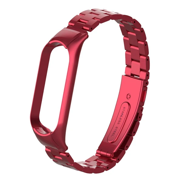 Xiaomi Mi Band 5 Stainless Steel 3 Bakla Çelik Kayış Kordon-(1903)