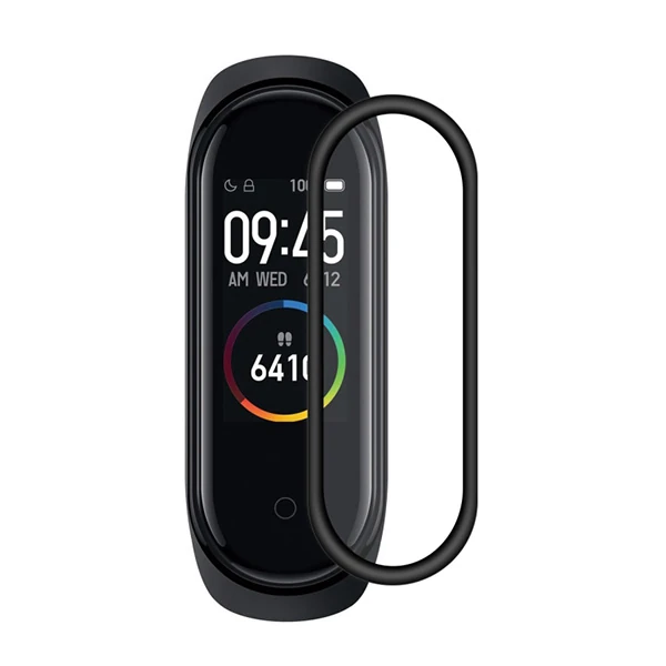 Xiaomi Mi Band 6-Mi Band 5 3D Kavisli Full Kaplama Koruyucu-(1903)