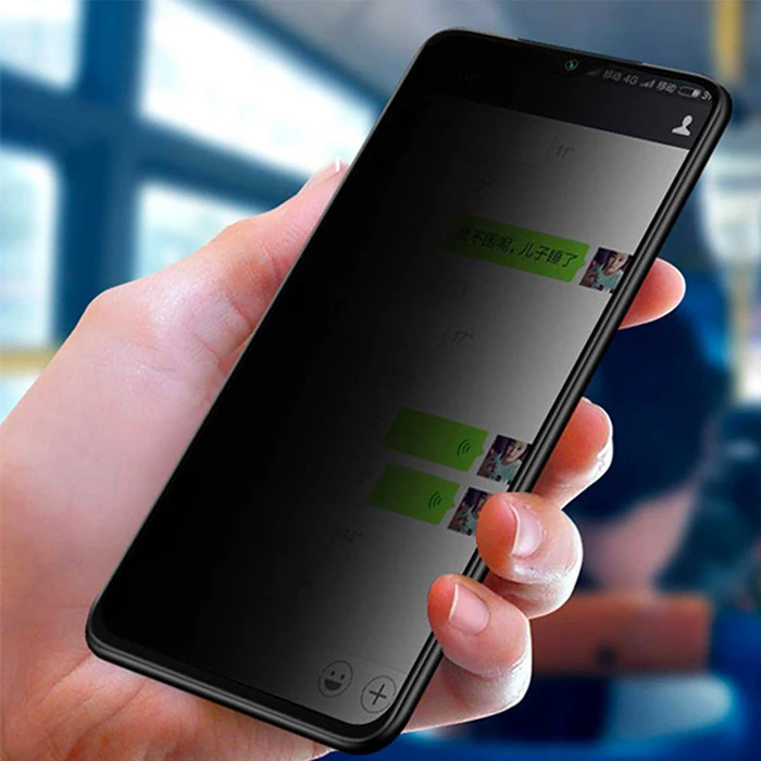 Xiaomi Mi Play 3D Privacy Gizlilik 3d Full Kırılmaz Cam Koruyucu Anti-Spy-(1903)