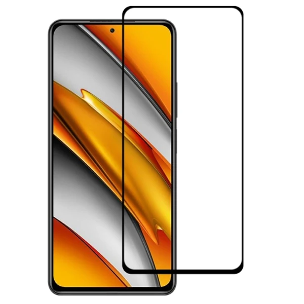 Xiaomi Poco F3 Full Glue Full Kaplama Tempered Cam Ekran Koruyucu-(1903)