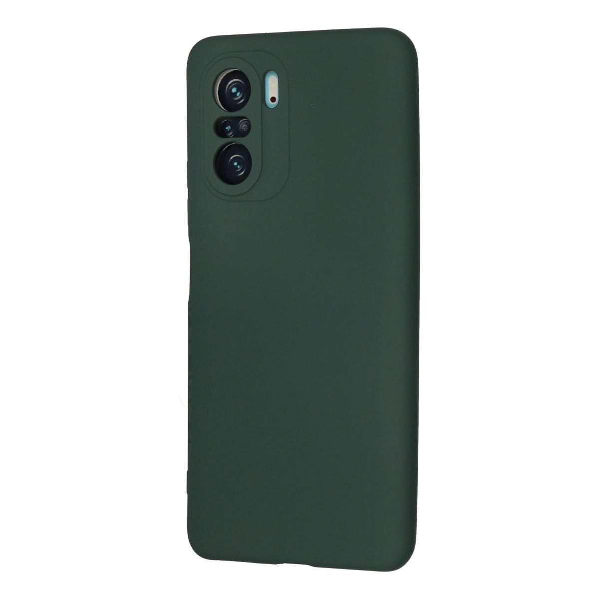 Xiaomi Poco F3 Kılıf Nano İçi Kadife Silikon - Koyu Yeşil