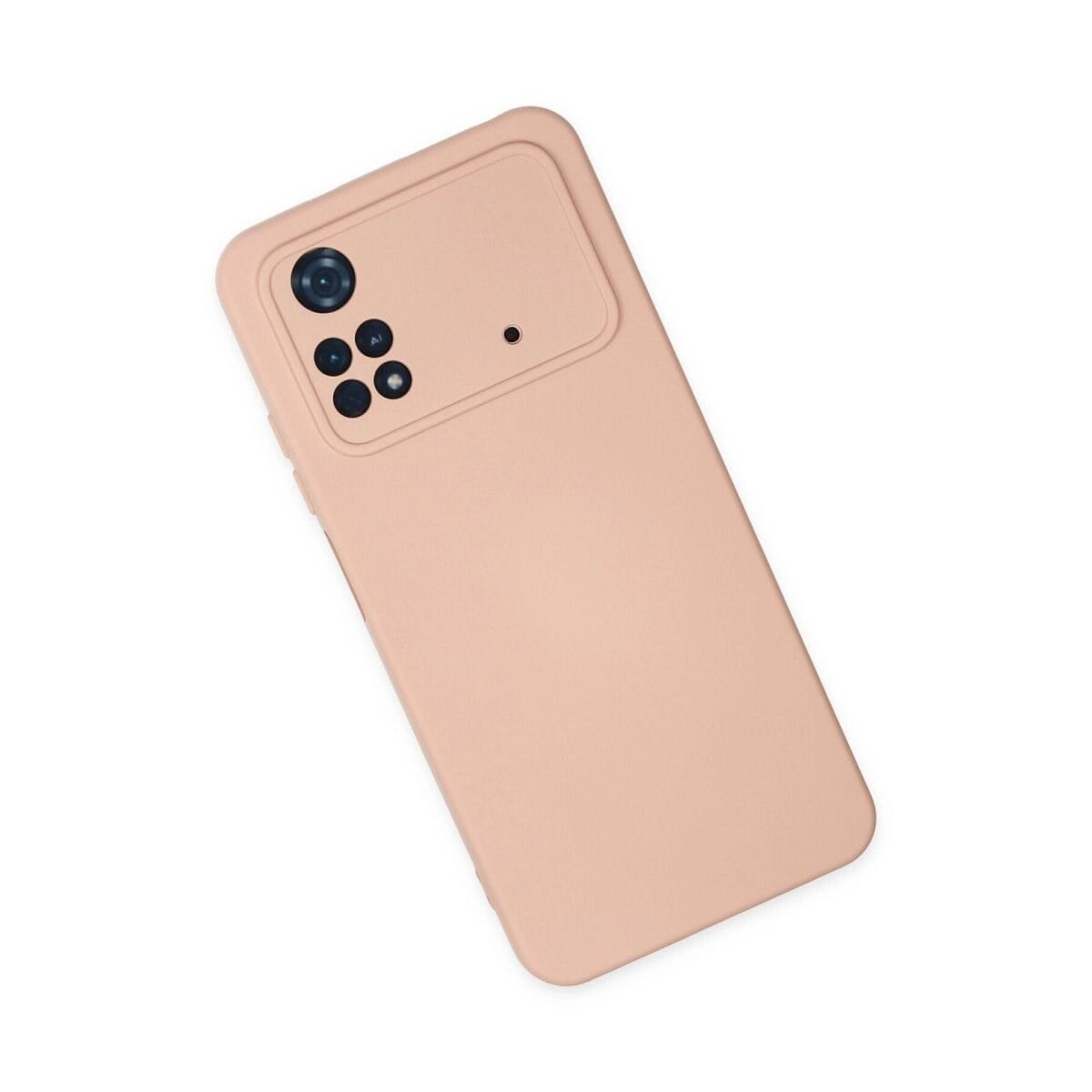 Xiaomi Poco M4 Pro 4g Kılıf Nano İçi Kadife Silikon - Pudra