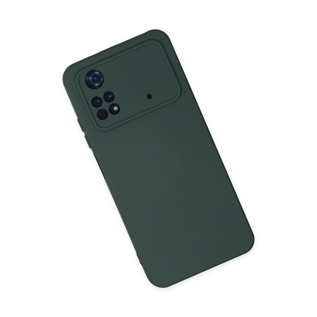 Xiaomi Poco M4 Pro 4g Kılıf Nano İçi Kadife Silikon - Koyu Yeşil